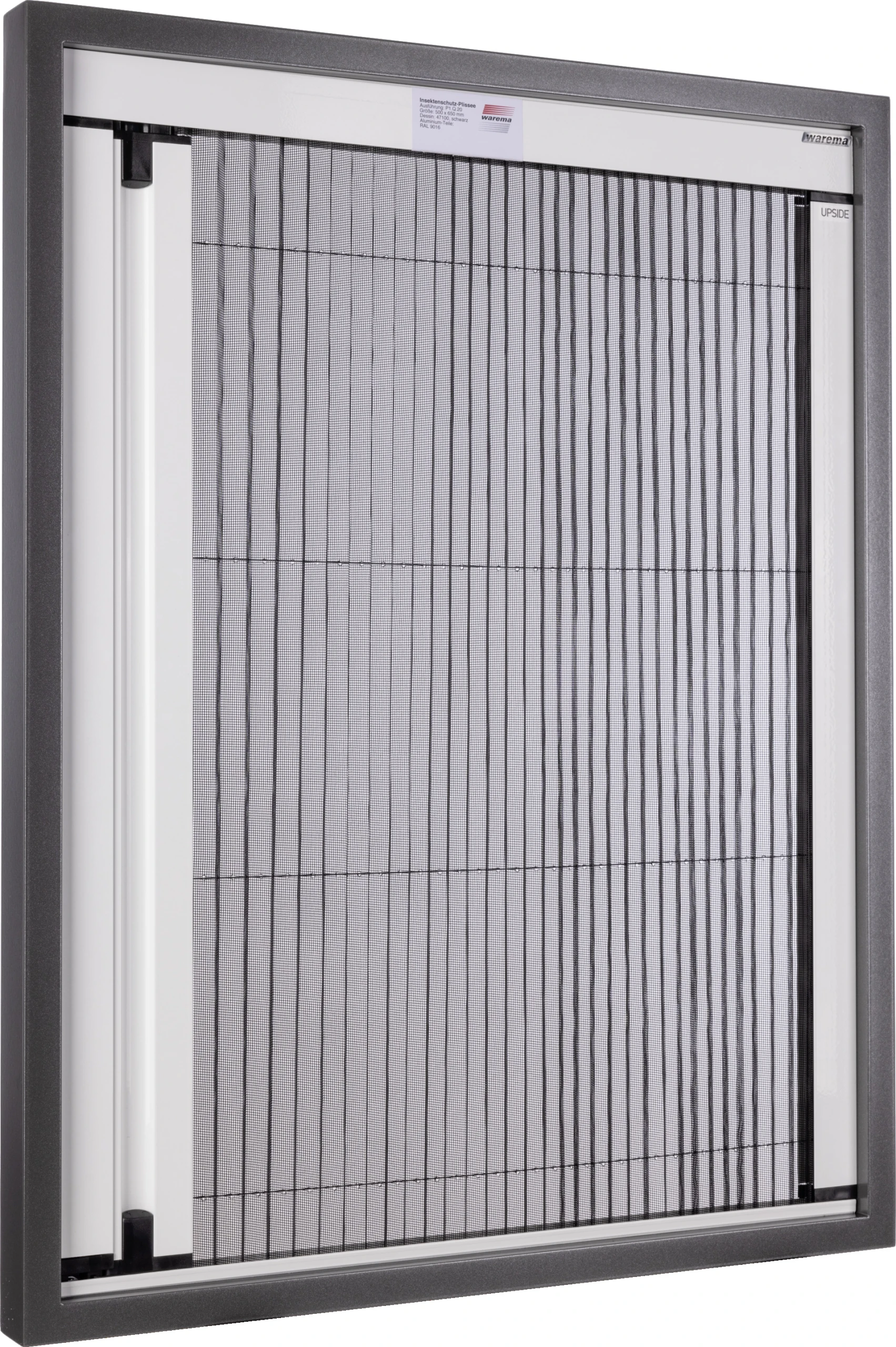 Insektenschutz Plissee von Warema in Nahaufnahme