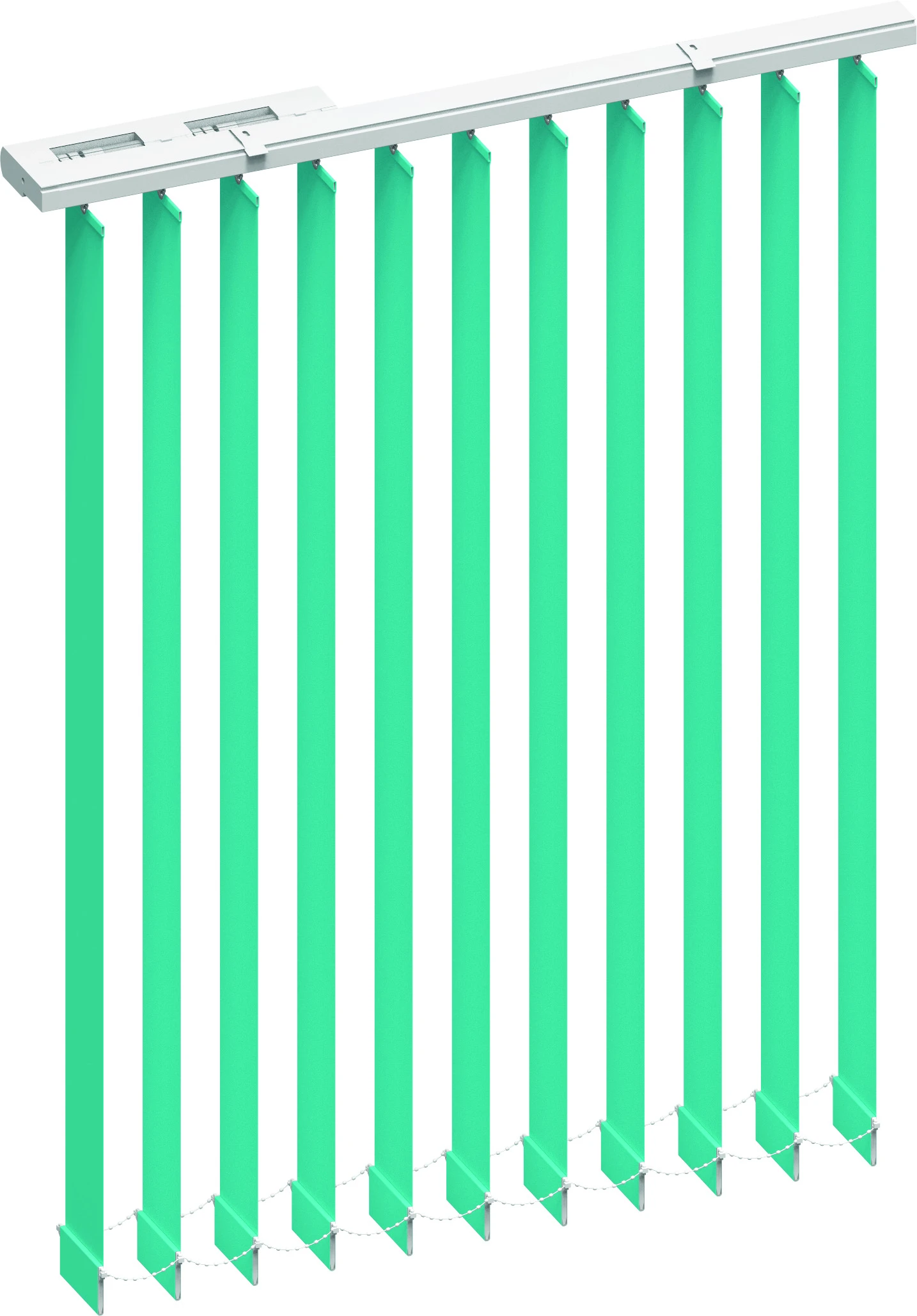 Elektrisch verstellbare Vertikal-Jalousie